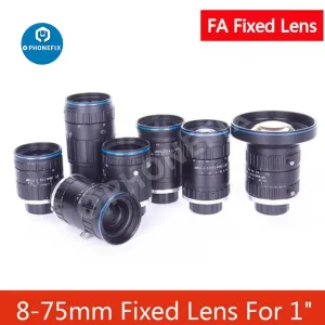 10MP FA 1" Fixed Lens 8-75mm CCTV Industrial Camera Zoom Lens