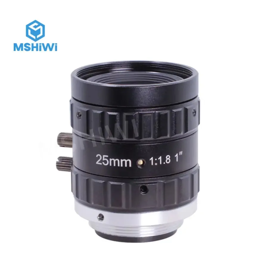 12MP 6mm 25mm Manual FA Prime Lens C-mount F1.8 1" ITS Camera Lens