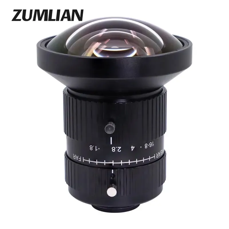 12MP C Mount 6mm 1" F1.8  FA Eyefish Prime Lens For Vision Inspection