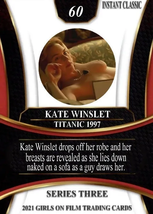 2021 Girls on Film Series 3 Kate Winslet Instant Classic Nude Card