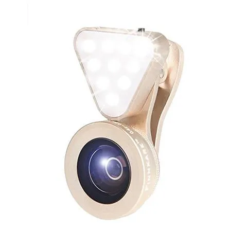 3-in-1 Phone Lens with 10 LED Flashlight Kit