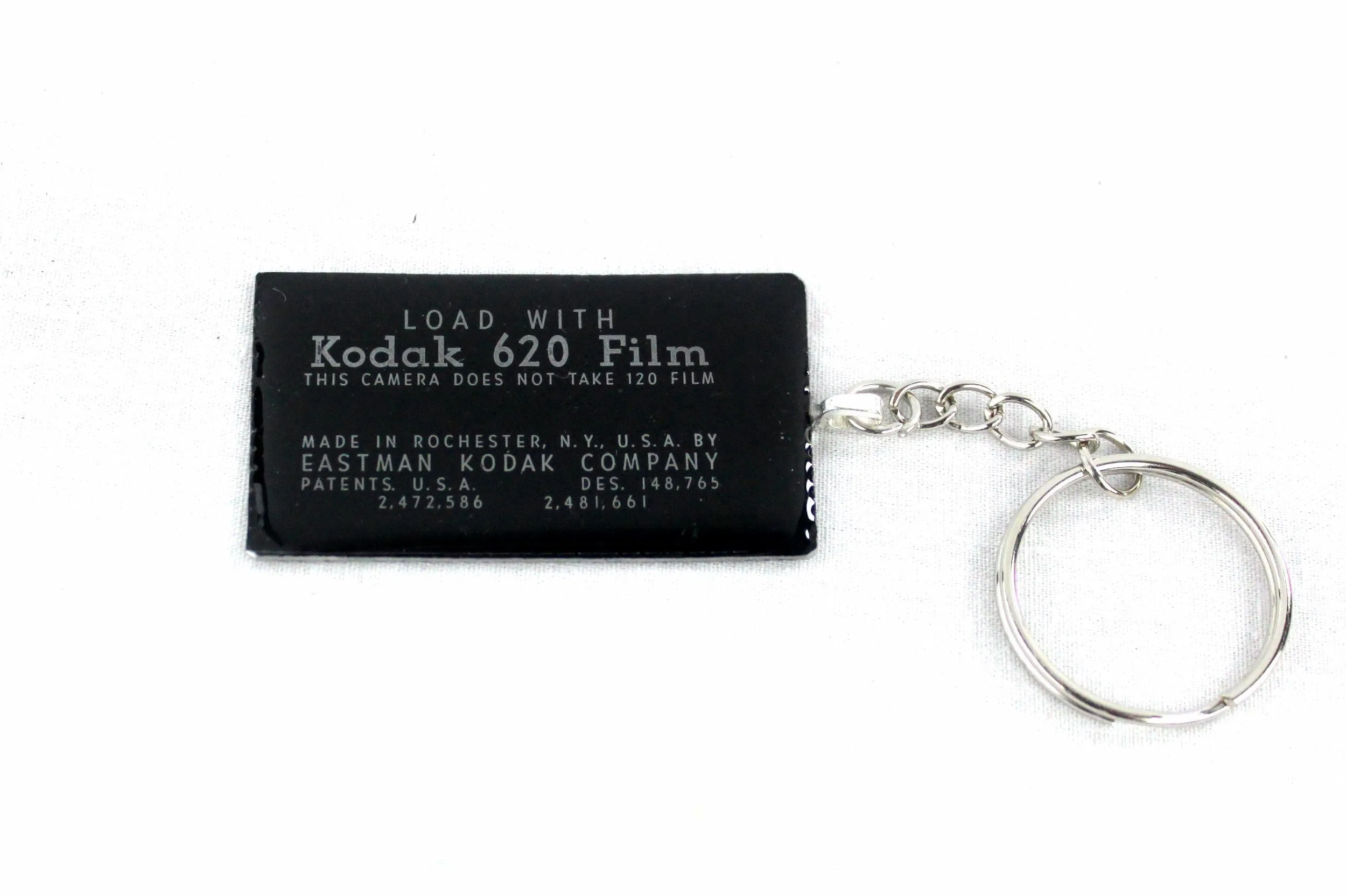 Black Vintage Kodak 620 Roll Film Keychain, unique gifts for him and her, Photographer gift, eco-friendly