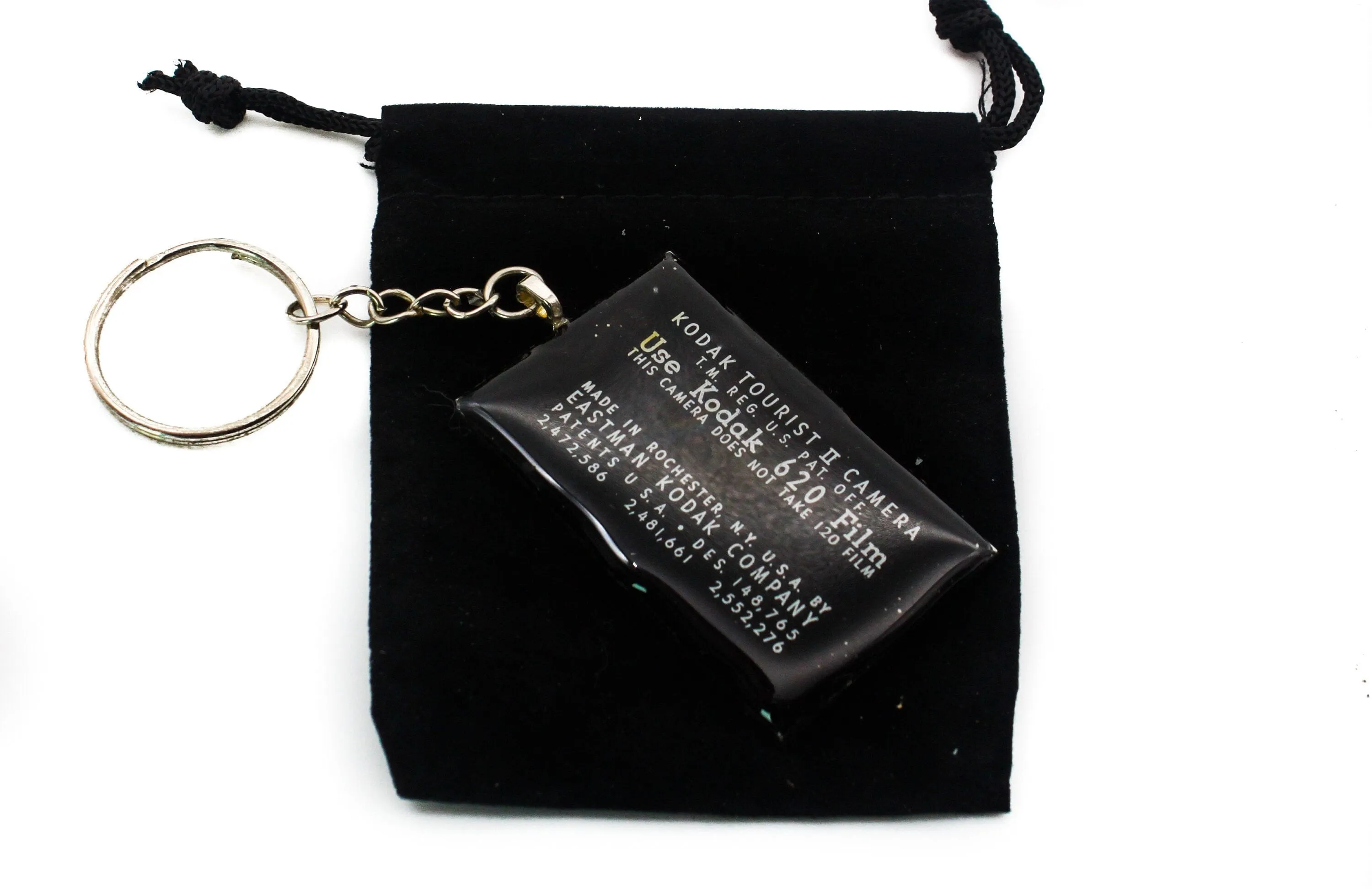 Black Vintage Kodak 620 Roll Film Keychain, unique gifts for him and her, Photographer gift, eco-friendly