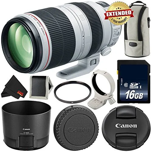 Canon EF 100-400mm f/4.5-5.6L is II USM Lens International Version 9524B002 - Essential Bundle