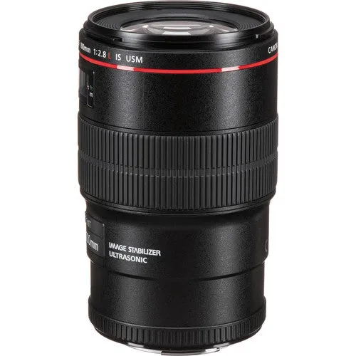 Canon EF 100mm f/2.8L Macro IS USM Lens Bundle with Cleaning Kit, Filter Kits, and Padded Lens Case (Intl Model)