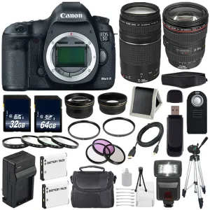 Canon EOD 5D III Digital Camera   24-105mm Lens   Canon EF 75-300 III Bundle