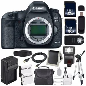 Canon EOD 5D III Digital Camera International Model   LP-E6 Battery   32GB Card   16GB Card Bundle