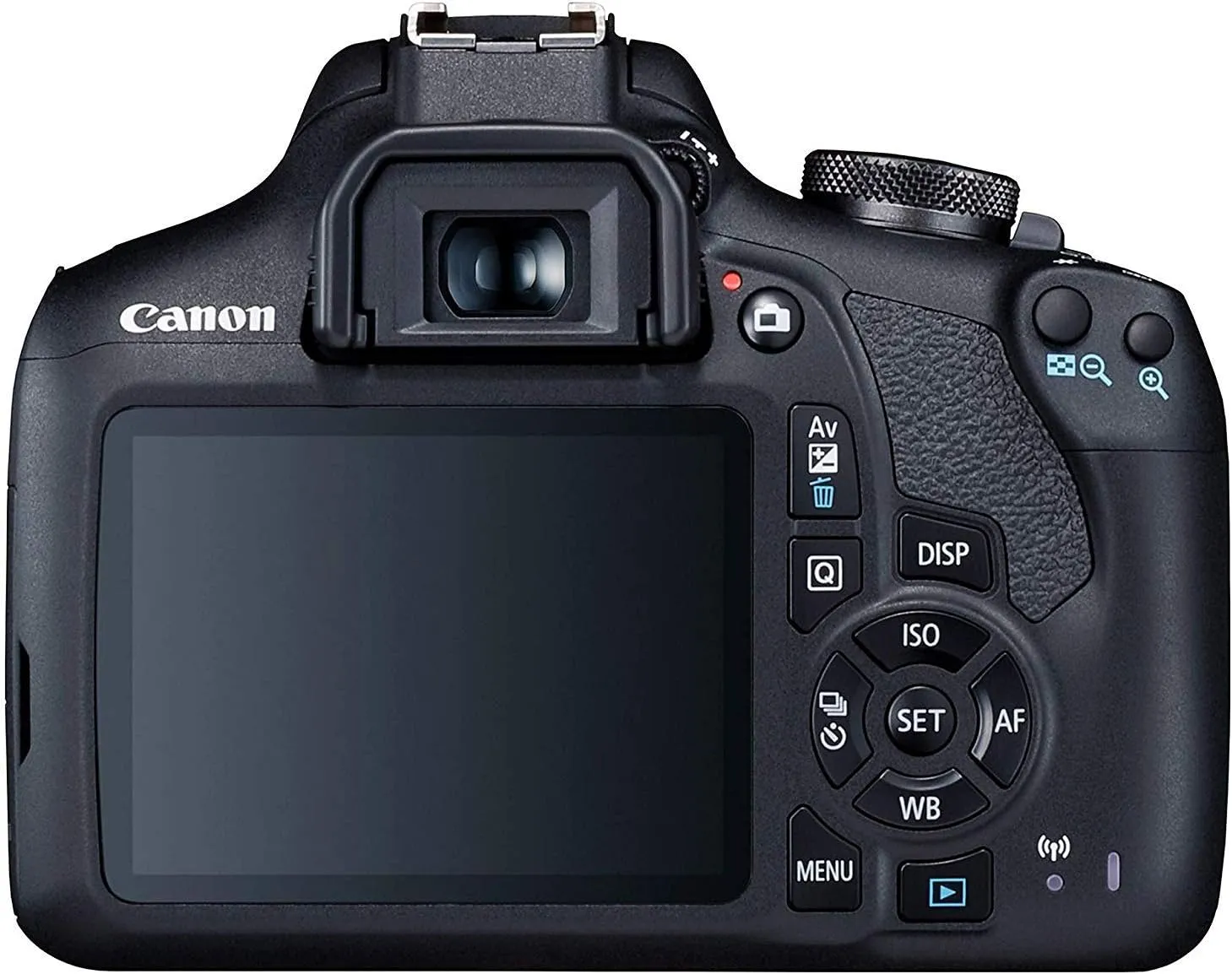 Canon EOS 2000D DSLR Camera with EF-S 18-55 mm f/3.5-5.6 III Lens (Intl Model) with Memory Kit, Mic, LED Light, and More