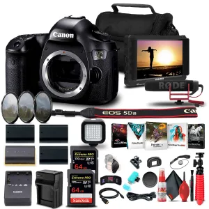 Canon EOS 5DS DSLR Camera (Body Only)   4K Monitor   Pro Mic   More Bundle