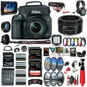 Canon EOS 7D Mark II DSLR Camera W/ 18-135mm f/3.5-5.6 IS USM Lens & W-E1 Supreme Bundle