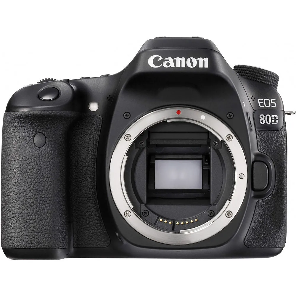 Canon EOS 80D DSLR Camera Body Only 1263C004  - Pro Bundle