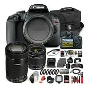 Canon EOS Rebel T7 Camera W/ 18-55mm and EF-S 55-250mm Lens  - Advanced Bundle