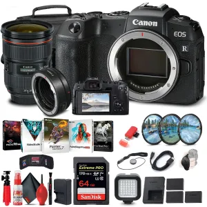 Canon EOS RP Mirrorless Digital Camera (Body Only) (3380C002)   Canon EF 24-70mm Outdoor Bundle