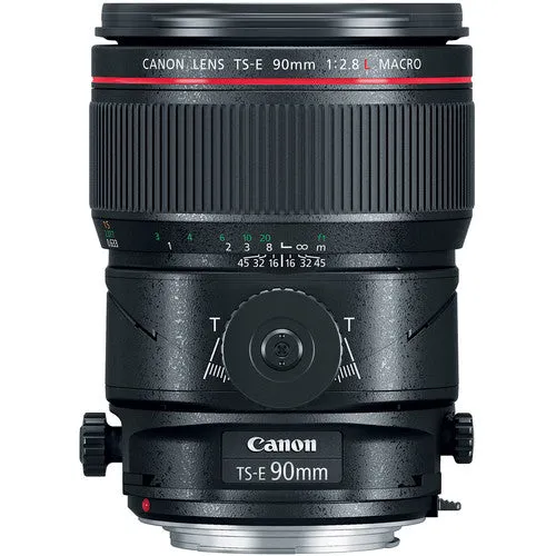 Canon TS-E 90mm f/2.8L Macro Tilt-Shift Lens (Intl Model) Includes Filter Set