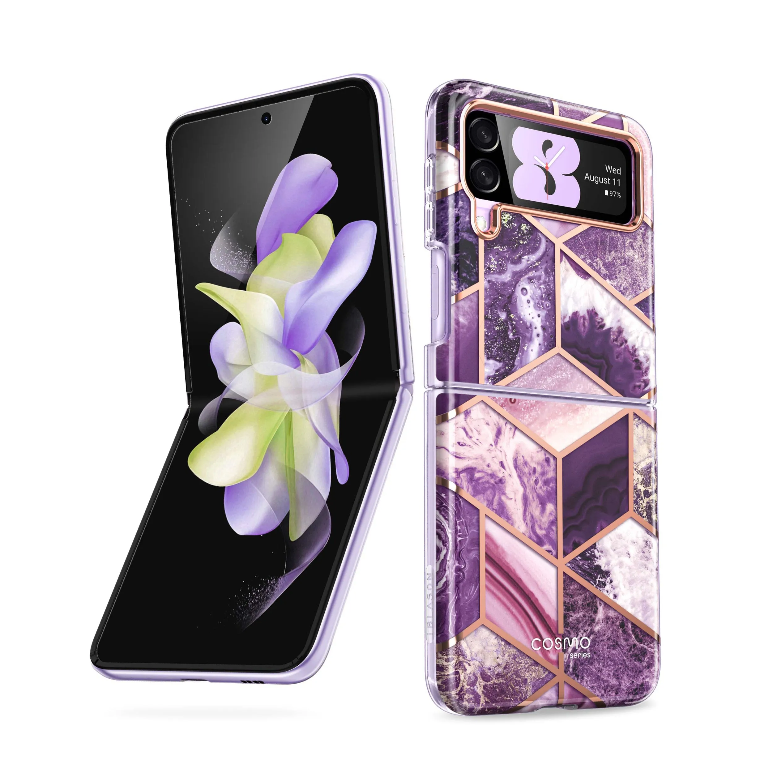 Galaxy Z Flip4 Cosmo - Marble Purple