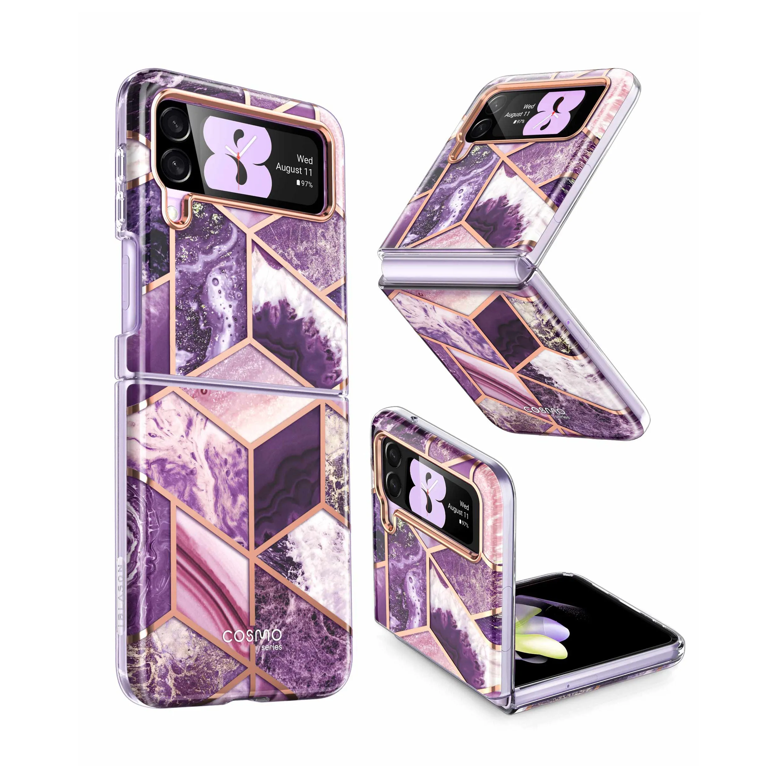 Galaxy Z Flip4 Cosmo - Marble Purple