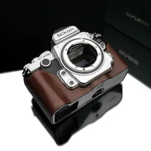 Gariz XS-CHDFBR Brown Leather Camera Half Case for Nikon DF