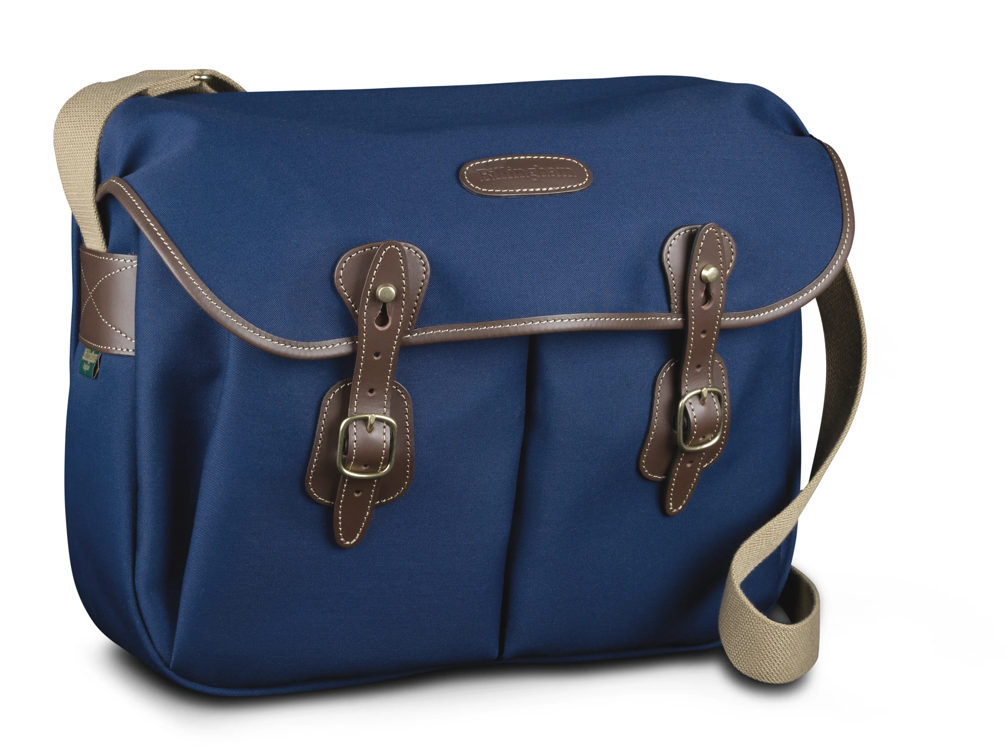 Hadley Large Camera Bag - Navy Canvas / Chocolate Leather