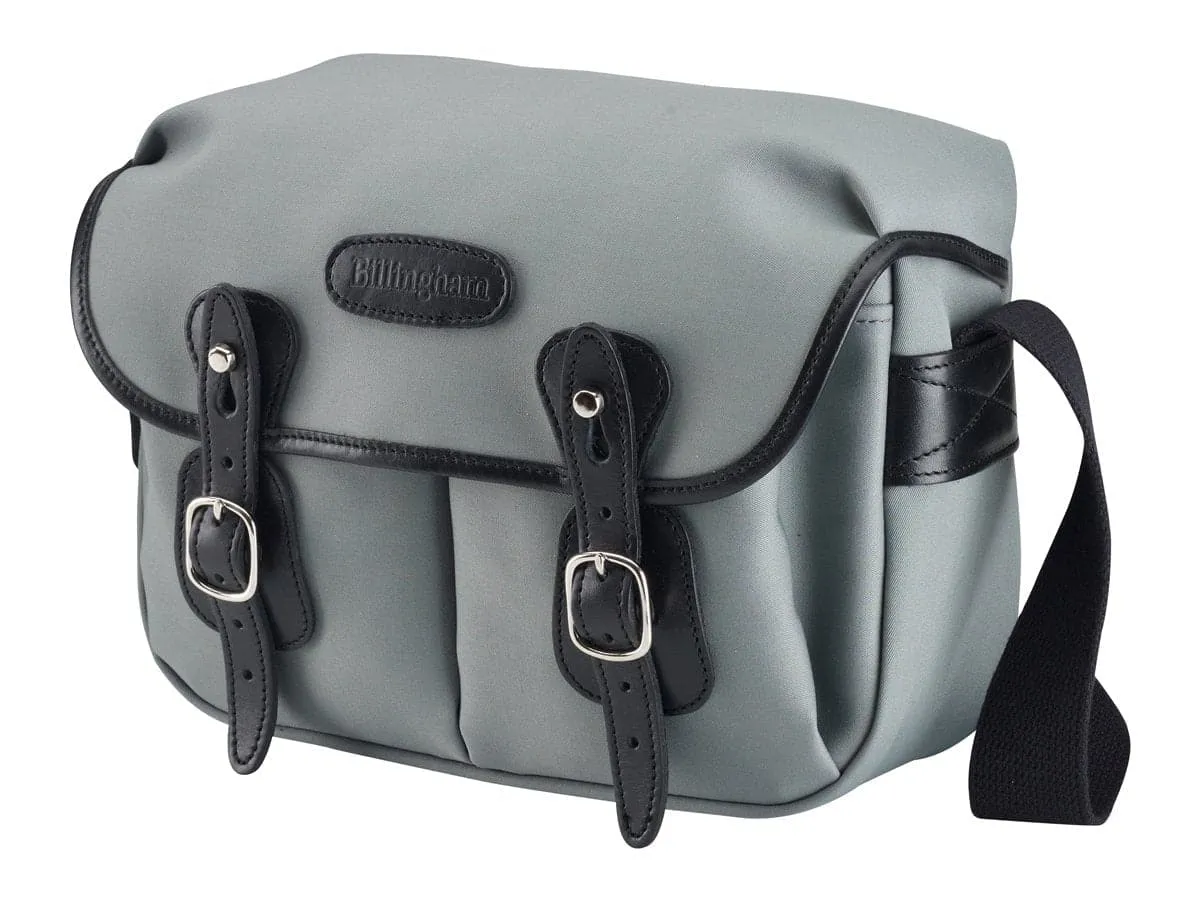 Hadley Small Camera Bag - Grey Canvas / Black Leather