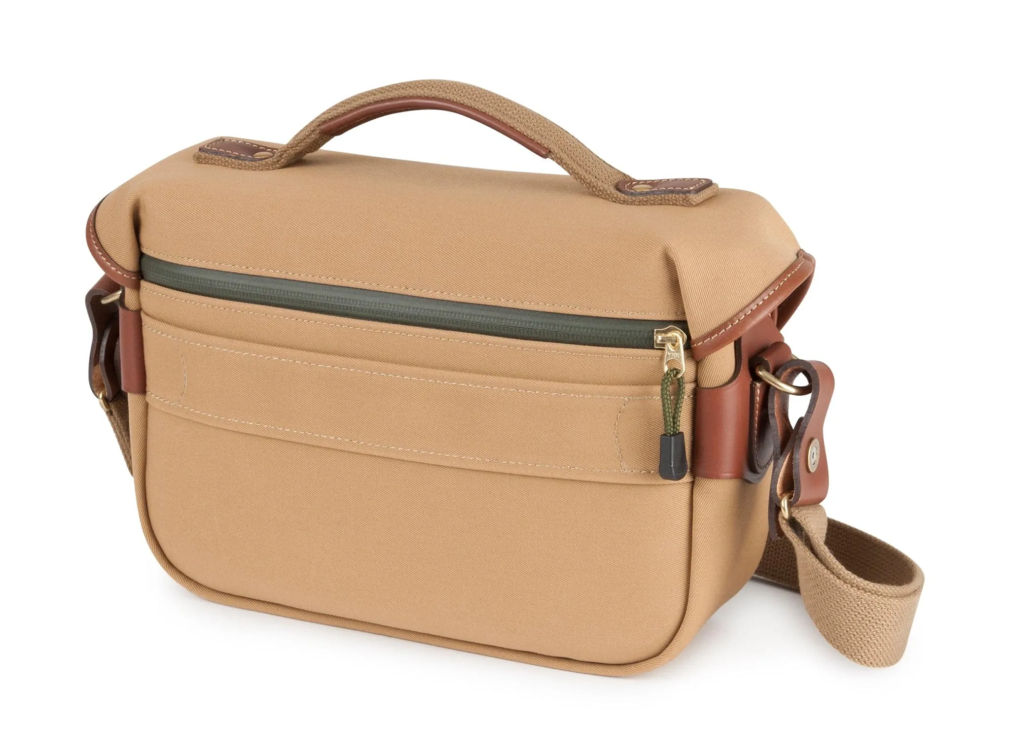 Hadley Small Pro Camera Bag - Khaki Canvas / Tan Leather