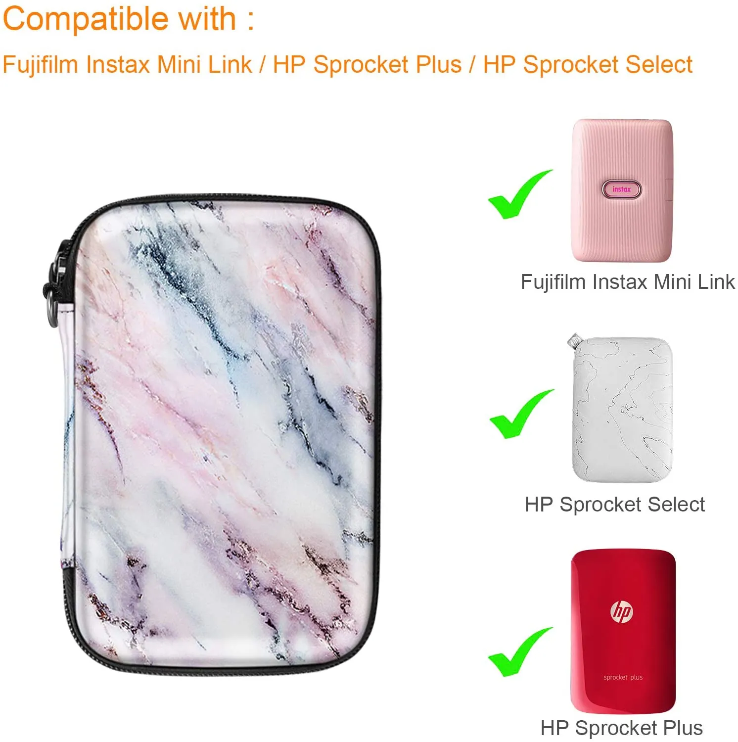 HP Sprocket Plus Photo Printer, Canon Ivy CLIQ, Ivy CLIQ  Instant Camera Printer Case | Fintie