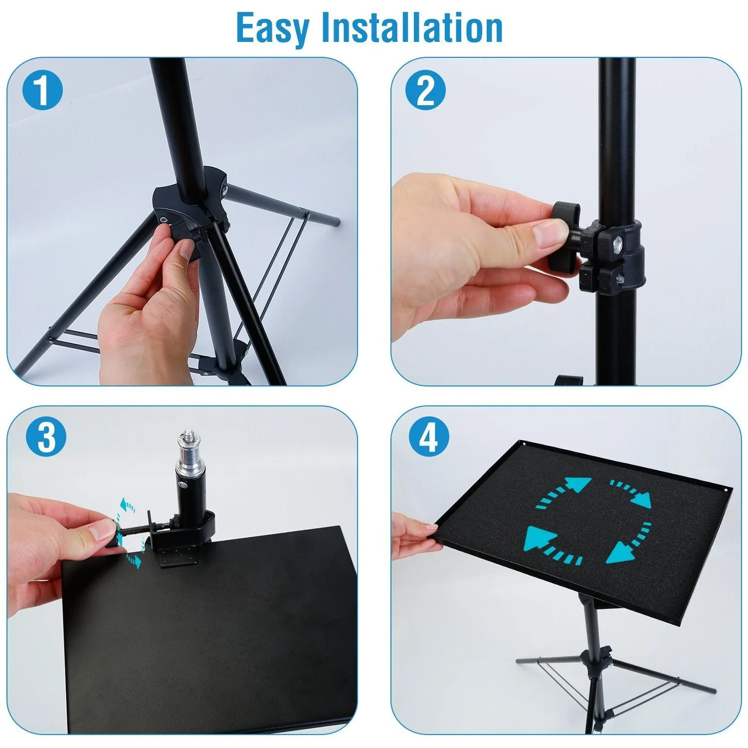 Laptop Projector Tripod Stand Adjustable Height