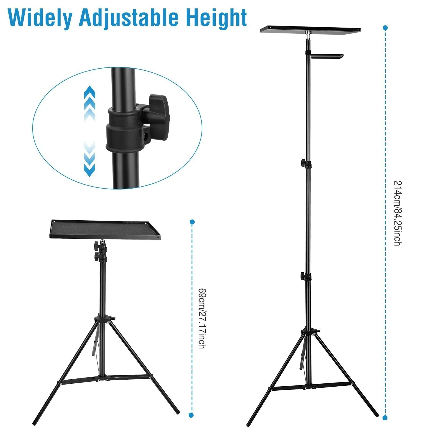 Laptop Projector Tripod Stand Adjustable Height