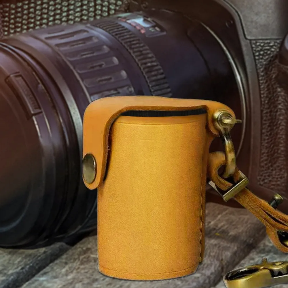 Leather Case for Film Roll Keychain