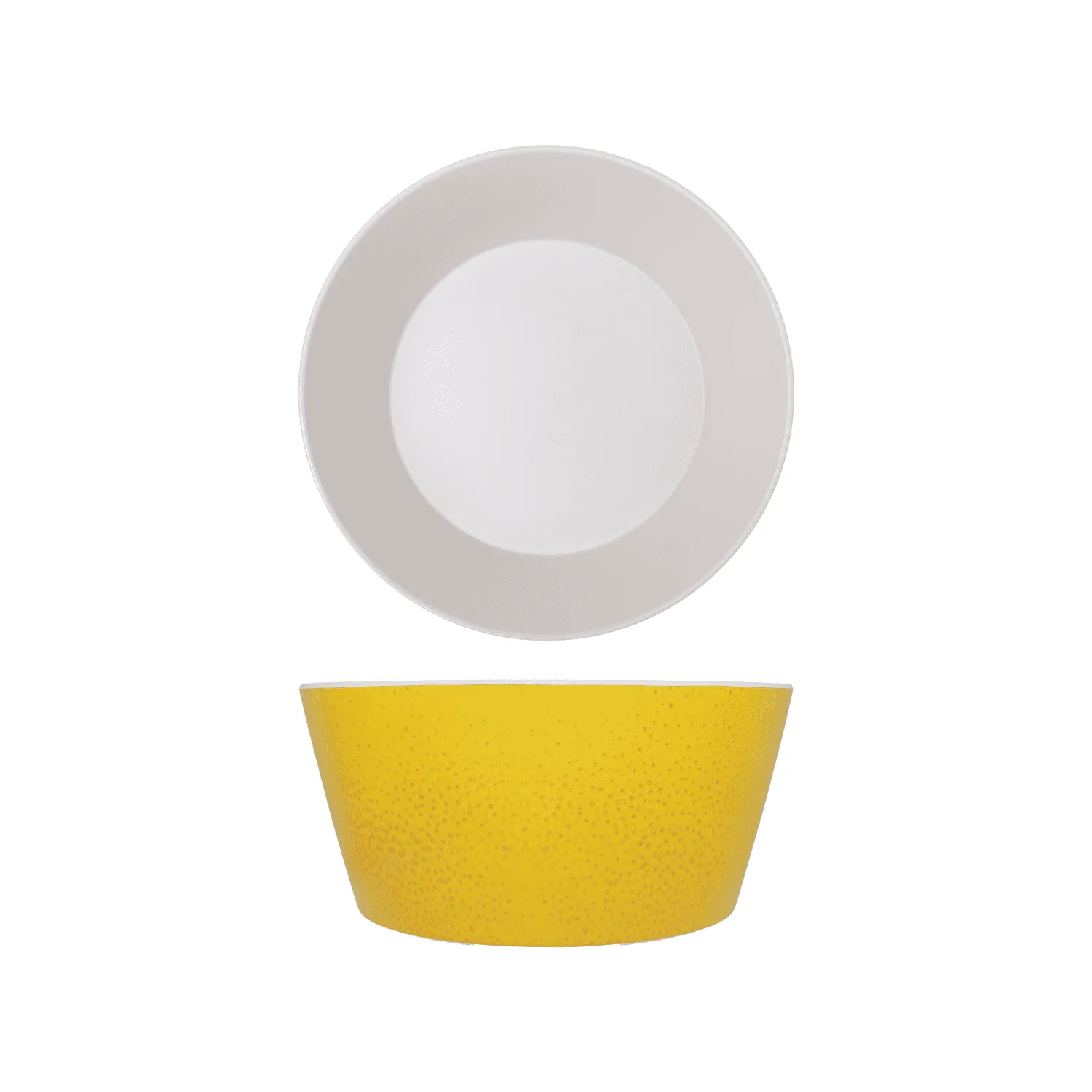 Lemon Yellow Seville Melamine Bowl 22 x 10cm - Pack 1