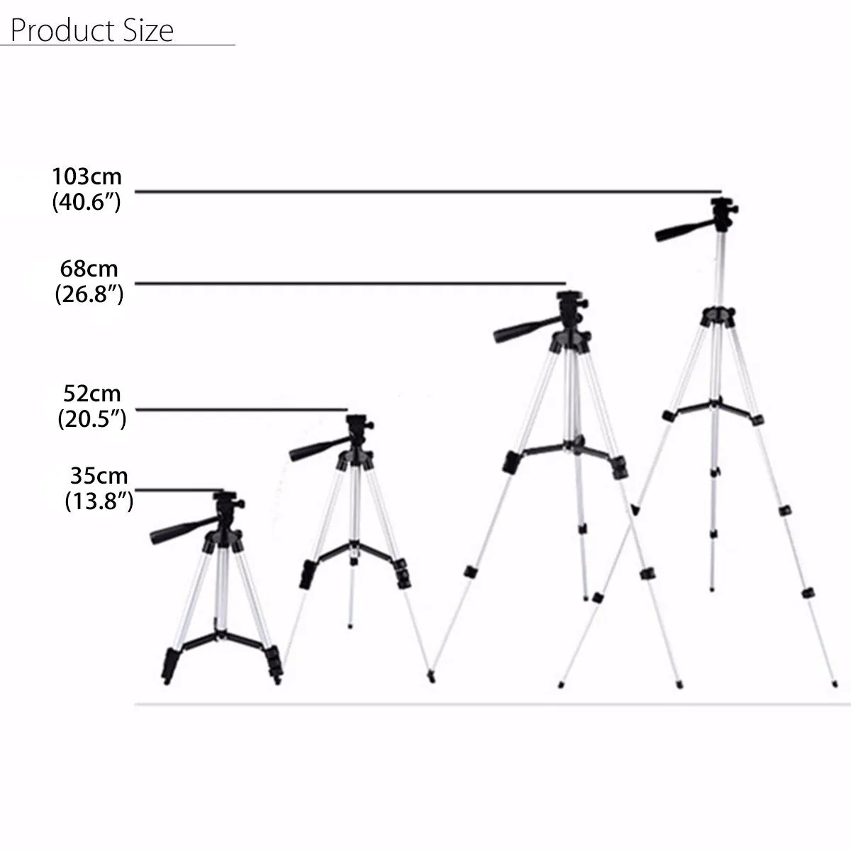 Lightweight Tripod for Camera or Phone