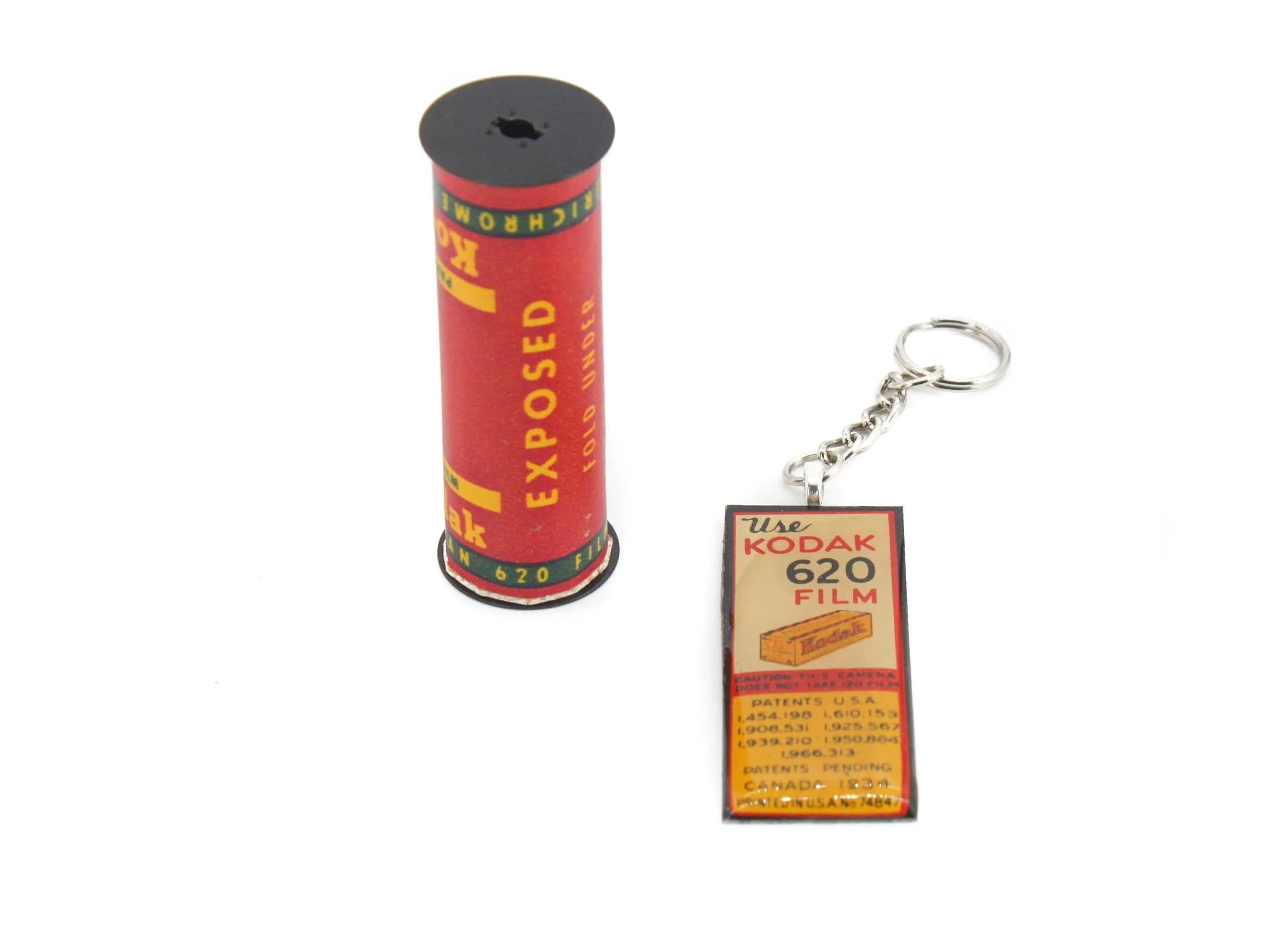 Long Vintage Kodak 620 Roll Film Keychain, unique gifts for him and her, Photographer gift