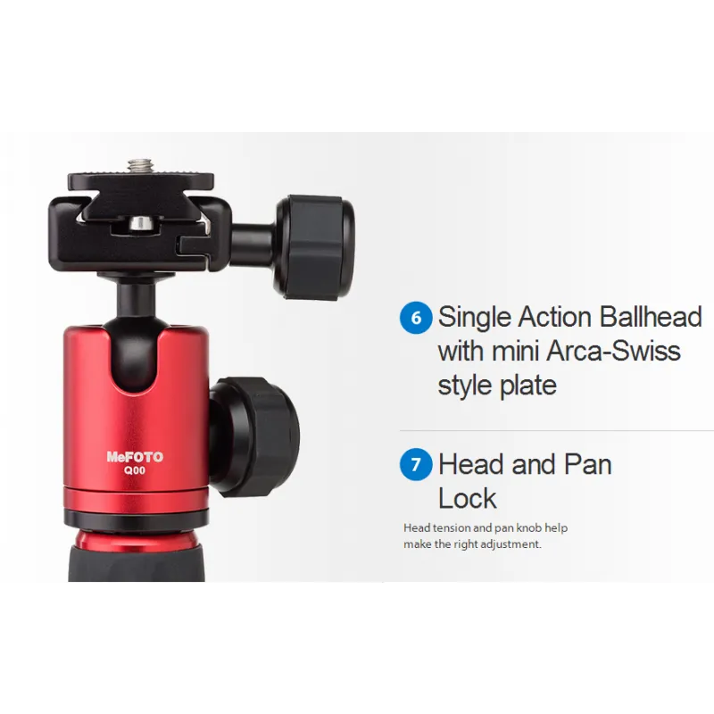 MeFOTO DayTrip Mini Tripod - Red