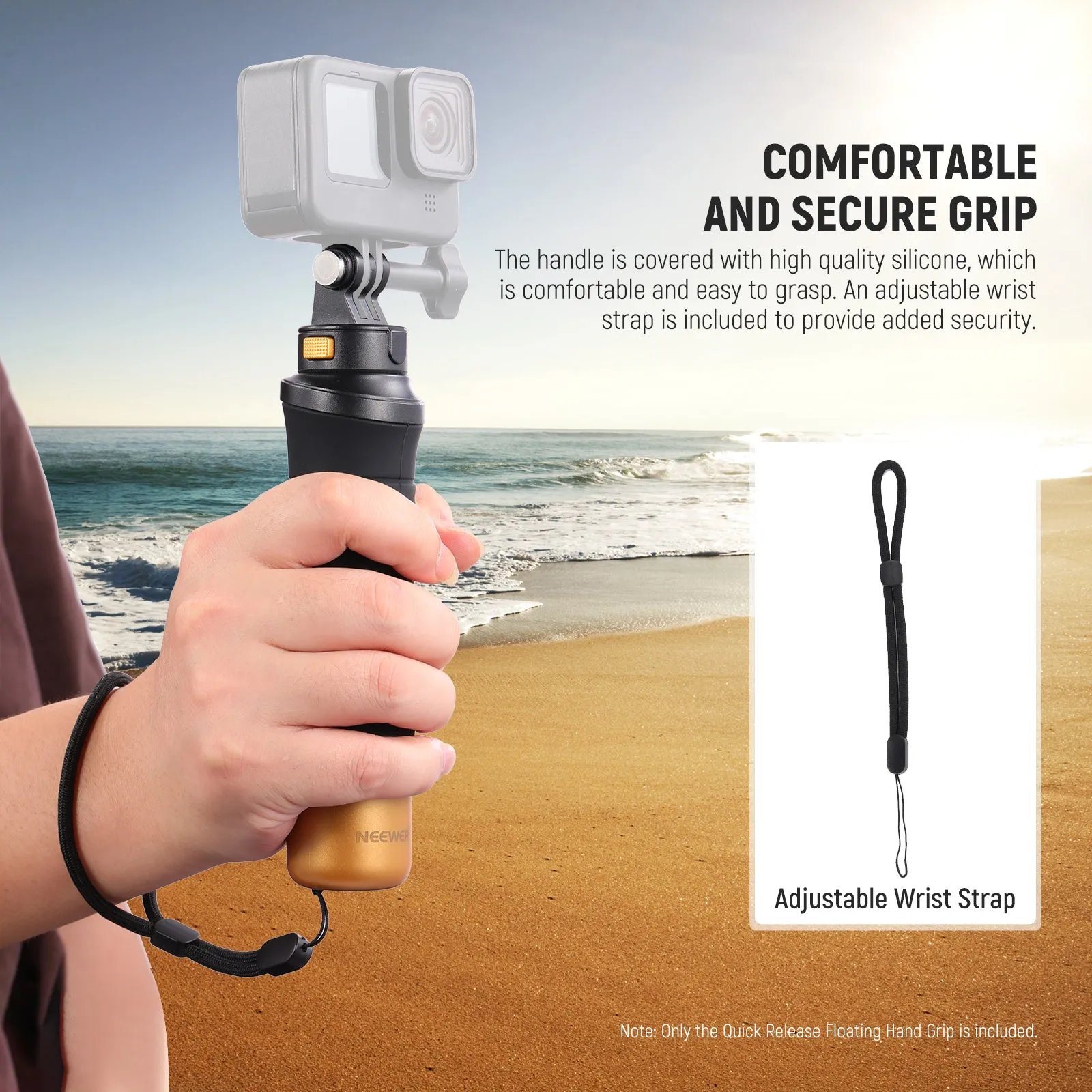 NEEWER GP23 Floating Hand Grip Compatible with Action Camera