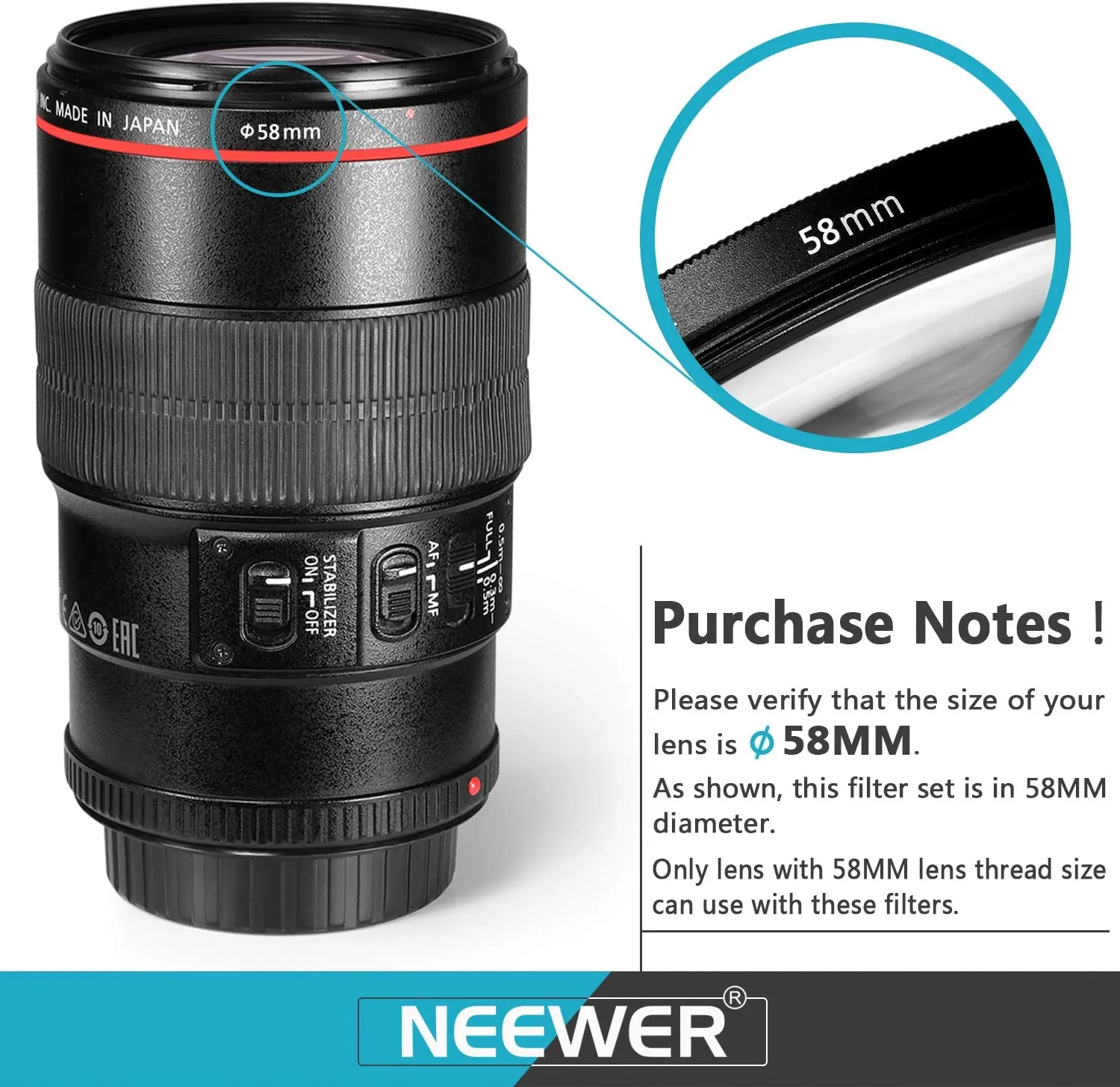 NEEWER Lens Filter and Accessory Kit