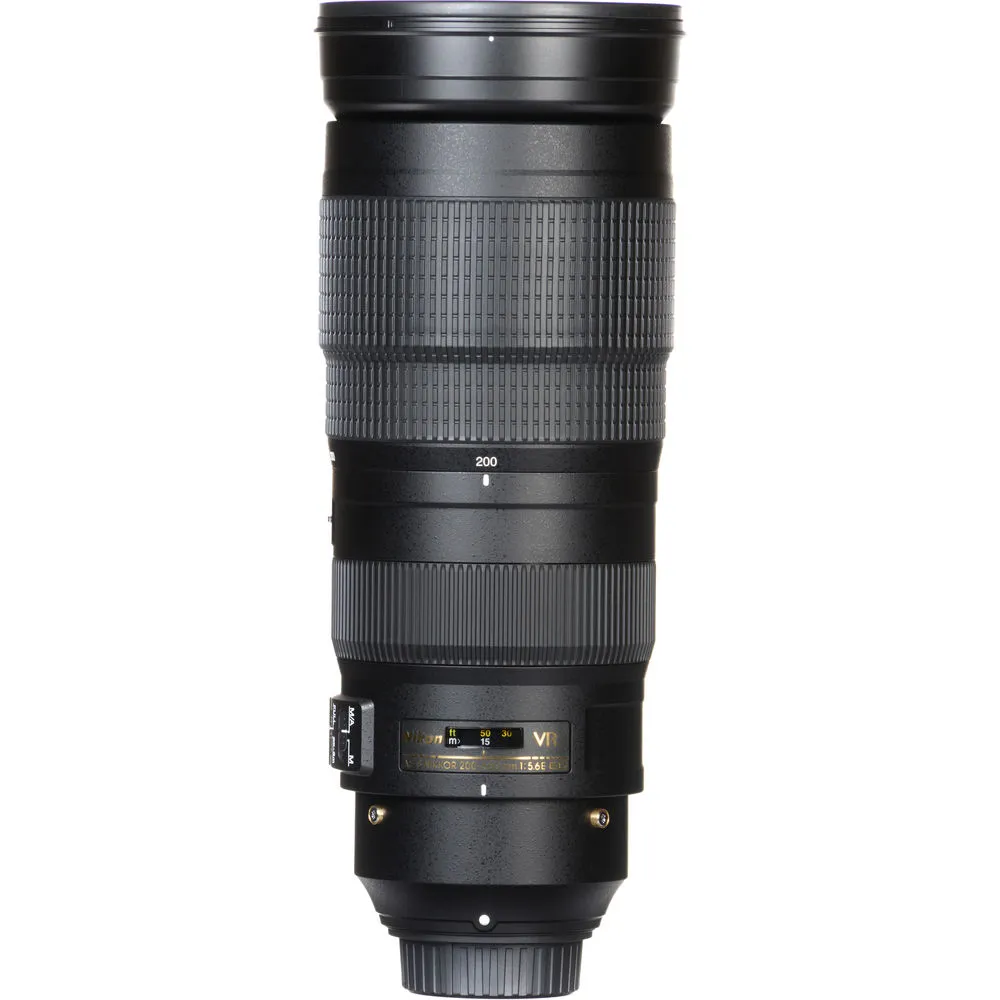 Nikon AF-S 200-500mm f/5.6E ED VR Lens (20058) Intl Model Bundle