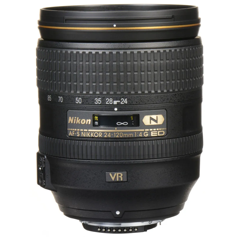 Nikon AF-S 24-120mm f/4G ED VR Zoom Lens (2193) Intl Model Bundle