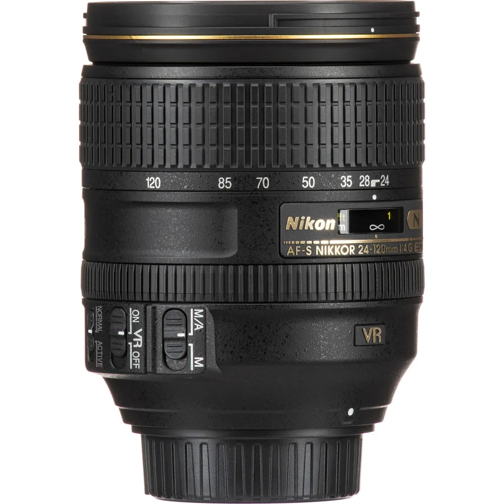 Nikon AF-S 24-120mm f/4G ED VR Zoom Lens (2193) Intl Model Bundle