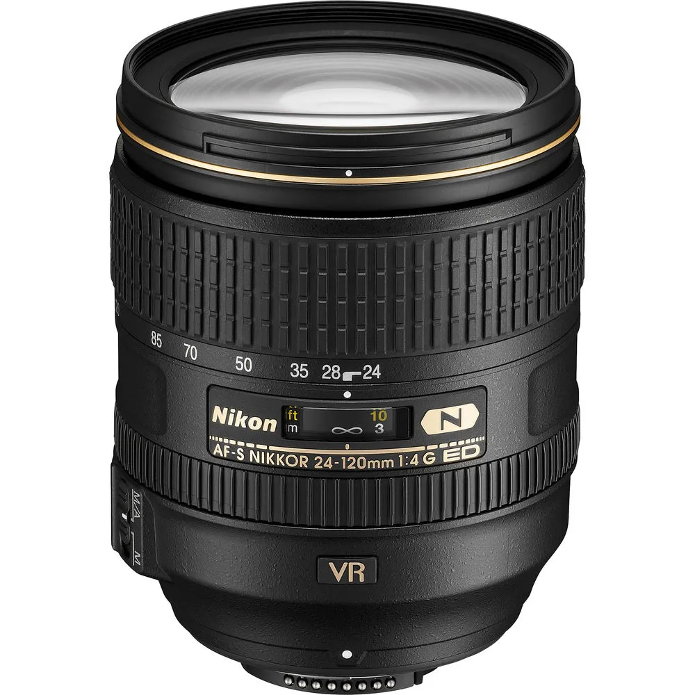 Nikon AF-S 24-120mm f/4G ED VR Zoom Lens (2193) Intl Model Bundle