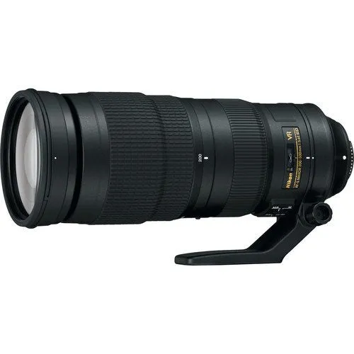 Nikon AF-S NIKKOR 200-500mm f/5.6E ED VR Lens with 1 Year Warranty, 12 in Flexible Tripod and 72 in Professional Heavy A