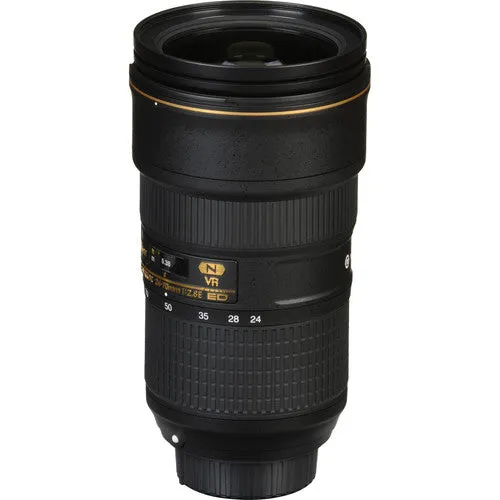 Nikon AF-S NIKKOR 24-70mm f/2.8E ED VR Lens(Intl Model) with Filters and Tripod