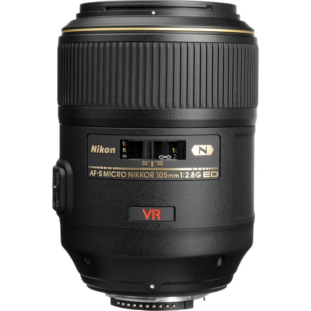 Nikon AF-S VR Micro-105mm f/2.8G IF-ED Lens (2160) Intl Model Bundle