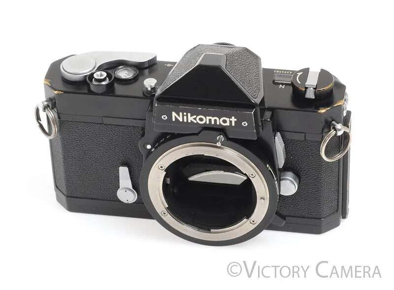 Nikon Nikkormat FT-N FTN Black 35mm Film Camera Body -Meter Slightly Off-