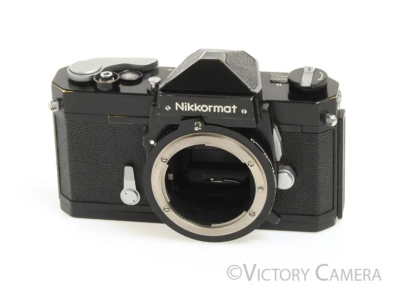 Nikon Nikkormat FT-N FTN Black 35mm Film Camera Body -New Seals- [EX]