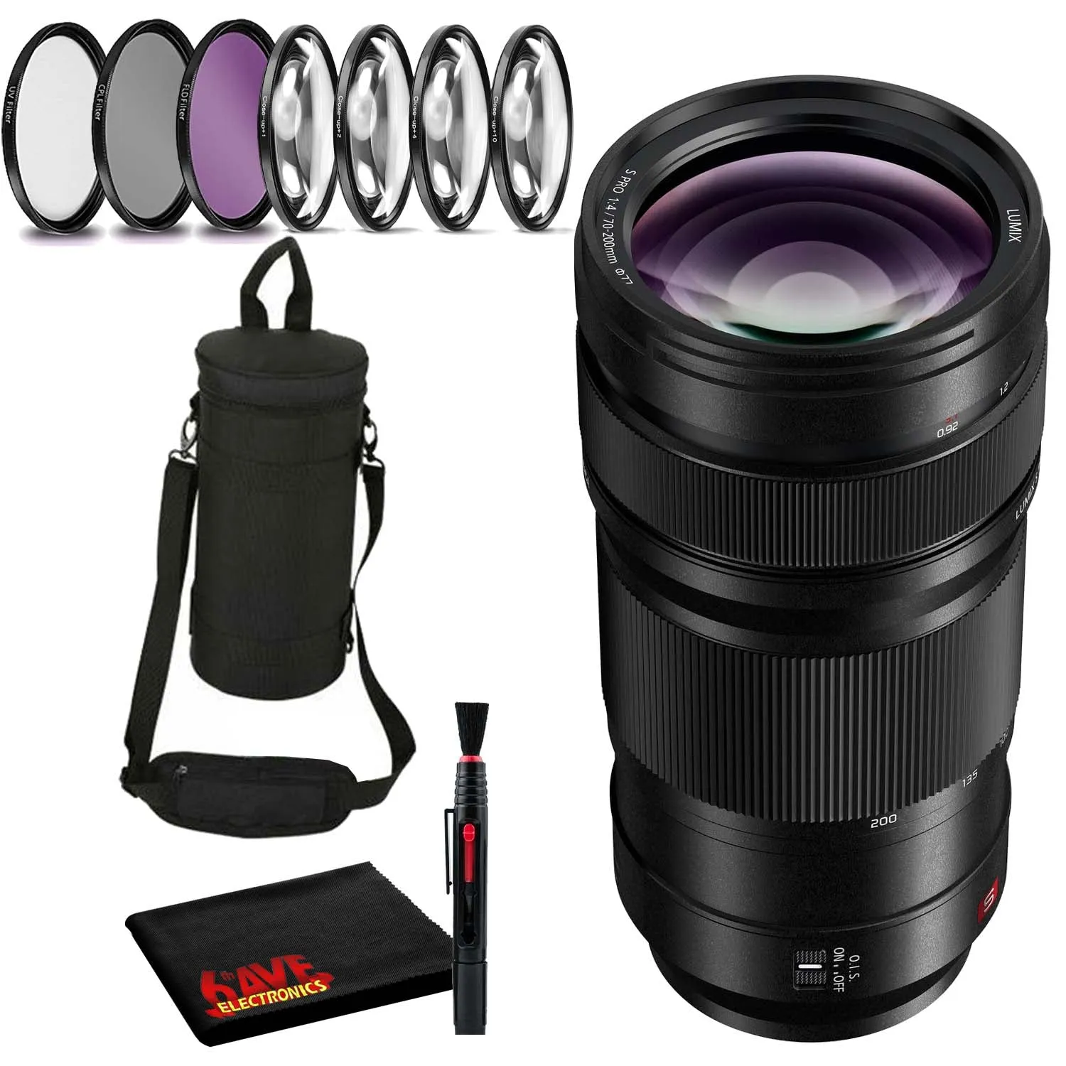 Panasonic Lumix S PRO 70-200mm f/4 O.I.S. Lens Accessory Kit Bundle