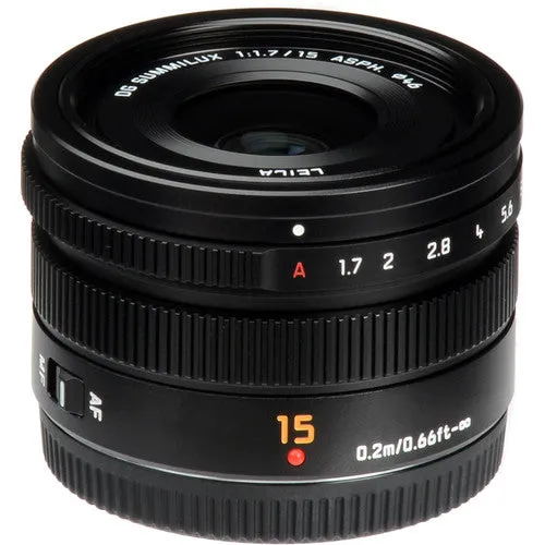 Panasonic MFT 15mm F1.7 Leica Lens