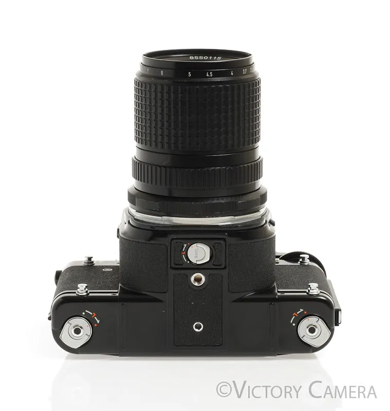 Pentax 6x7 67 MLU Mirror Lock Camera w/ 135mm Macro Lens -Good Seals- [EX ]