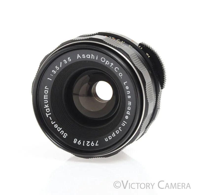 Pentax Super-Takumar 35mm F3.5 M42 Screw Mount Wide Angle Lens -Clean-