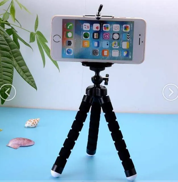 Phone Holder Flexible Octopus Tripod Bracket Selfie Mount Monopod