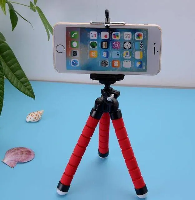 Phone Holder Flexible Octopus Tripod Bracket Selfie Mount Monopod