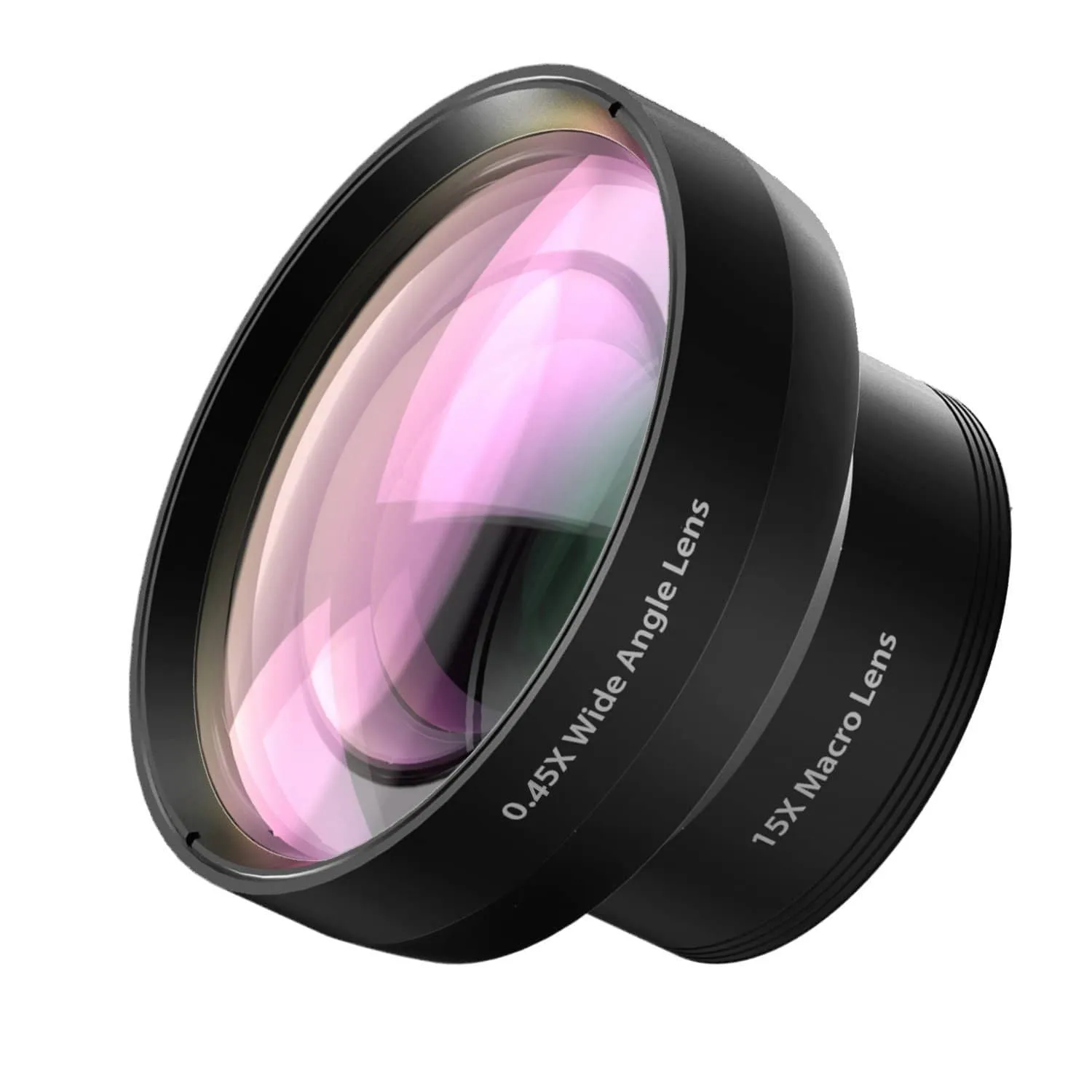 PL-WD06  2 in 1 Clip Ora Lens Kit On with 0.45X Wide Angle   15X Macro Lens